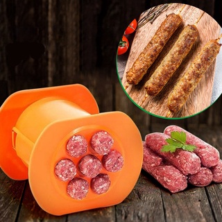 WARMUTH Homemade Cevapcici Maker Beef Hand Operated Sausages Meat Maker Meat Stuffer Filler Kitchen One Press Noodle Easy Cook Pasta Hot Dog (7)
