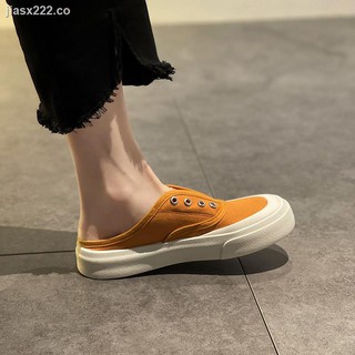 my fashion tribe sandalias de lona de suela suave 2021 nuevo estilo delgado baotou semiplank zapatos para las mujeres a desgaste en verano