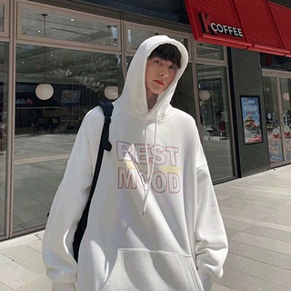 oversize European and American high street hoodie sweater national loose fashion tide more fat plus size Creativity letter printing Couple sweater