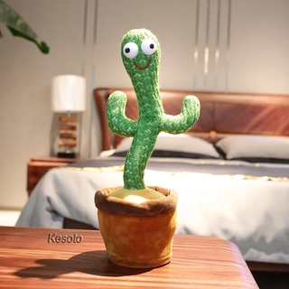 [KESOTO] juguete de peluche de Cactus electrónico bailarín con canción y baile (5)