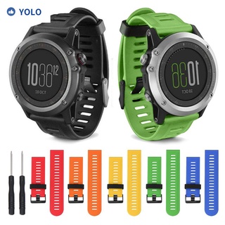 YOLO New Bracelet Strap Wristbands Silicone Watch Band Sport Replacement Classic Soft 26mm/Multicolor