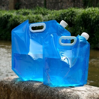 Coche portátil plegable bolsa de viaje al aire libre 5L10L auto-bebida tour ambiental bebida botella de agua tanque de mano bolsa de cubo 5L10L: sskly88.my10.20