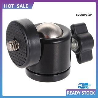 3C negro 1/4 360 giratorio Mini cabeza de bola tornillo para cámara trípode DSLR soporte de cabeza de bola
