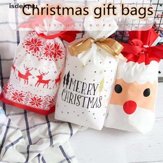 isdeiqsu 10pcs Plastic Candy Bags Christmas Elk Candy Sweet Treat Bags Xmas Biscuit Gift 10pcs Candy Bags Red Christmas Elk Candy Sweet Treat Bags Xmas Biscuit Gift CO