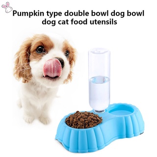Lovely 1 pza Dispensador De agua en forma De calabaza Para perros/platos Para mascotas