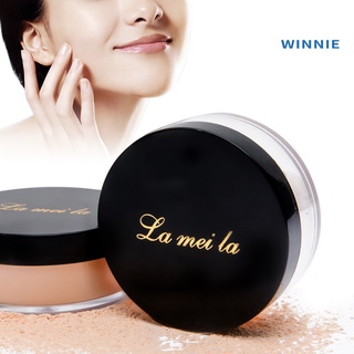 [winnie] 6g control de aceite polvo suelto cara suave base corrector mujer cosmética