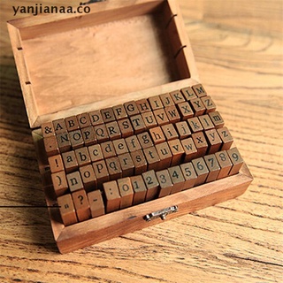 yan 28/70pcs diy número alfabeto combinación letra sello diario vintage regalo de madera. (1)
