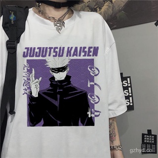 ❤Harajuku Anime hombres camiseta Jujutsu Kaisen Yuji Itadori impreso Unisex manga corta camiseta Casual camiseta masculina Streetwear Tops