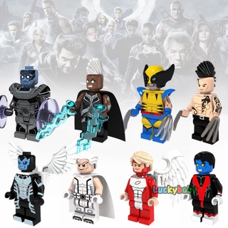 X-Men Minifigures Apocalypse Storm Wolverine Magneto Angel Compatible Con Lego Marvel Bloques De Construcción Juguetes Para Niños