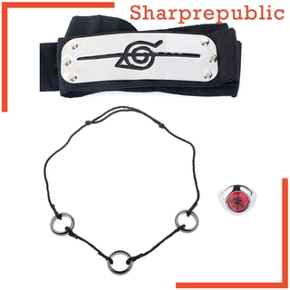 [SHARPREPUBLIC] Naruto Shppuden Uchiha Itachi Akatsuki anillo frente banda diadema collar