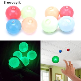 [Fre] 4pc Stick Wall Ball Glowing Globbles Squash Xmas Sticky Target Stress Throw Ball CO463