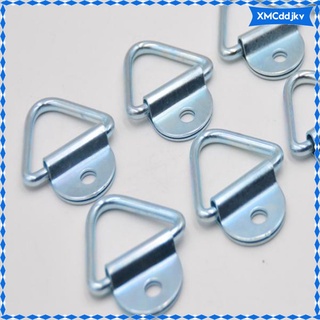 8pcs Cargo Tie-Down V-Ring Anchors 2\\\" Diameter with Bolting Hole for Trailers