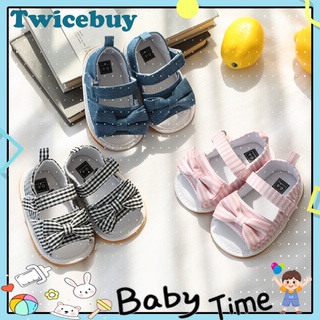 Twicebuy verano de suela suave sandalias de bebé niñas de 0-1 año de edad antideslizante zapatos de niño