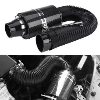 coche 3" filtro de admisión de aire frío tubo de inducción kit de manguera sistema de aire caja de admisión tubo