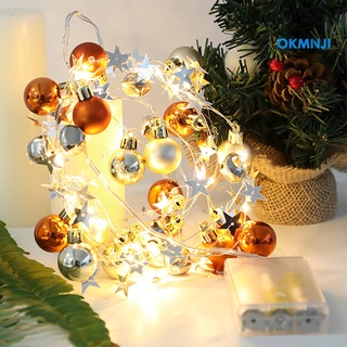 Okmn 2m 20 LED alambre de cobre campana cadena de luz de navidad lámpara al aire libre dormitorio decoración