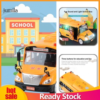 Jml herramienta educativa coche juguete amarillo autobús escolar coche juguete batería-operado para niños