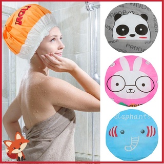 Fay reutilizable ducha gorro de pelo lindo sombrero de baño gorro de ducha herramientas de baño gorra accesorios de baño de dibujos animados productos de baño ducha cubierta del pelo