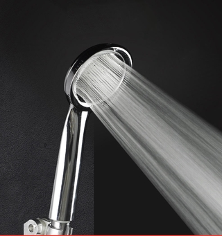 [cabeza de ducha de alta presión de ahorro de agua de alta presión de lluvia] [ABS cromado titular de la ducha] [potente y multifuncional cabezal de ducha de mano] (1)