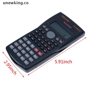 [unewking] calculadora científica digital lcd de mano multifunción de 2 líneas para pantalla digital