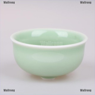 Wallrong taza de té de porcelana Celadon pescado taza de té Set tetera vajilla cerámica (8)