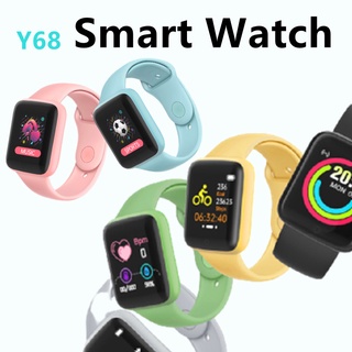 Reloj inteligente Y68 D20 con Bluetooth USB con Monitor cardiaco Smartwatch