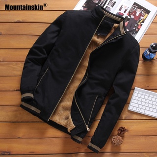 Mountainskin-chaquetas de lana para hombre, chaqueta Bomber de piloto, abrigo cálido a la moda para hombre, abrigos de béisbol Hip Hop, abrigo ajustado, ropa de marca SA690 (1)