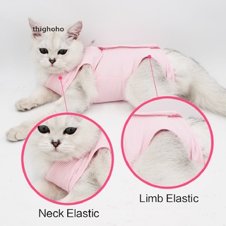 thighoho - traje de recuperación de cirugía de gato para heridas abdominales y enfermedades de la piel (7)