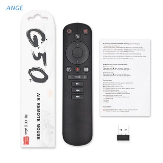 Ange G50S Fly Air Mouse inalámbrico 2.4g control Remoto De Voz Inteligente Para X96 Mini H96 Max X3 Pro caja De Tv inalambrica