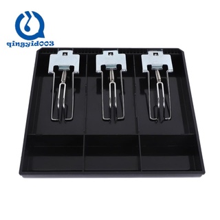 3-Grid Money Cash Coin Register Insert Tray Replacement Cashier Drawer Storage Register Tray Box Classify Store