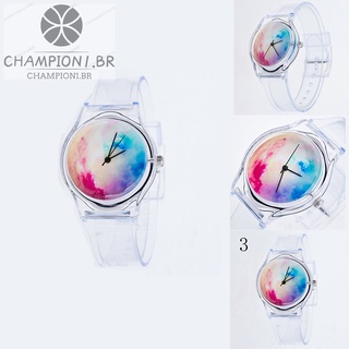 relojes de pulsera de plástico de dibujos animados para mujer reloj de pulsera transparente deportivo para estudiantes relojes dama niñas reloj de cuarzo casual
