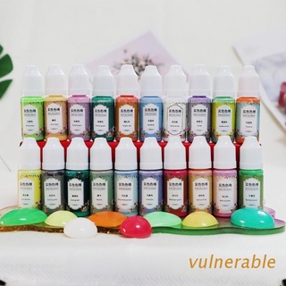 vuln 20 colores resina uv pigmento sólido kit no tóxico resina epoxi líquido colorante colorante