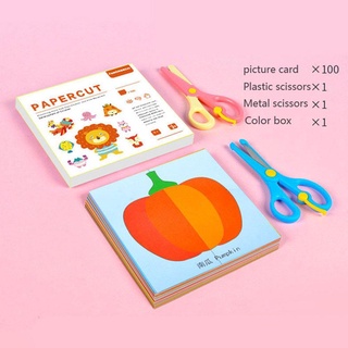 Paper-cutting Book Children's Handmade DIY Making Materials Q5J2