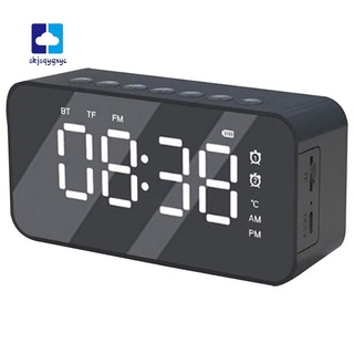 reloj despertador digital, radio bluetooth reloj despertador dual portátil m8co