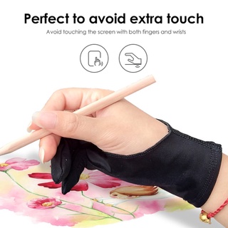 #asp - guantes antiincrustantes para tableta gráfica, diseño de dos dedos
