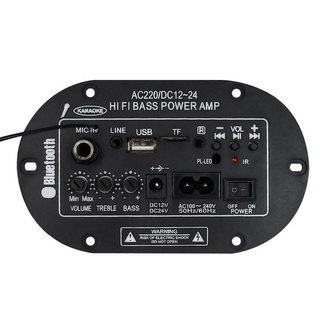 aolike 8 Pulgadas 35W SF-2MIC Estéreo Digital Mini Amplificador HiFi Bass Sonidos Bluetooth Puerto TF/USB Con Control Remoto (3)