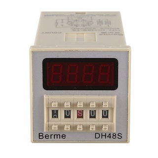 dh48s-1z digital led relé de tiempo programable temporizador interruptor 0.01s-99h ac 220v con base de zócalo (4)