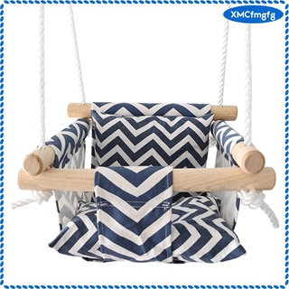 1pc Foldable Baby Hanging Swing Seat Wooden Hammock Toy Tree Swing Outside