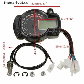 el velocímetro digital lcd universal 15000rpm para motocicleta tacómetro medidor de odómetro.