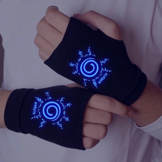 sokorai algodón medio dedo guantes hatake kakashi sin dedos guantes naruto guantes anime sasuke anime ropa cosplay ataque en titán (6)