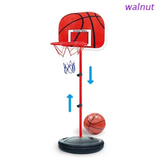 walnut Children's Basketball Stand Adjustable Wall Basketball Hoop Indoor and Outdoor Fun Toys