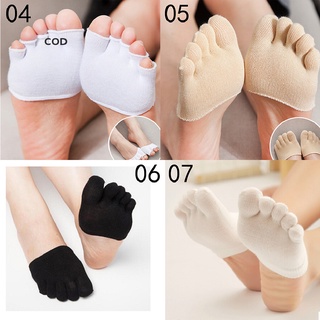[cod] calcetines antideslizantes invisibles de diseño de medio agarre calcetines de tacón de cinco dedos calientes
