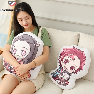 demon slayer anime almohada de felpa acogedor abrazo suave almohada anime decoraciones para el hogar (3)