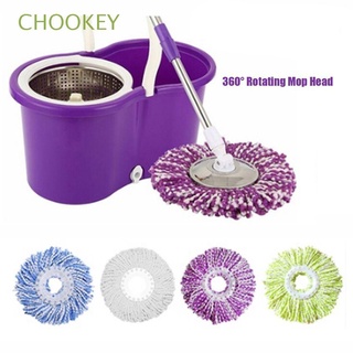 CHOOKEY Kitchen Supplies Cleaning Pad Household Microfiber Brush Mop Head 360° Rotating Magic Replacement Home & Living Floor Cleaner/Multicolor