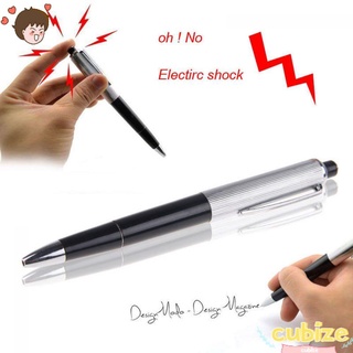 cubize shocking bolígrafo de punta de bola fancy joke eléctrico shock regalo truco divertido juguete broma