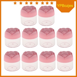 20g Round Plastic Jars Empty Cosmetic Cream Lotion Containers with Rose (4)