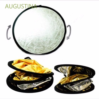 Augustina Handhold plegable 2 en 1 oro y plata redondo 24"/60 cm disco Reflector de luz de la fotografía Reflector