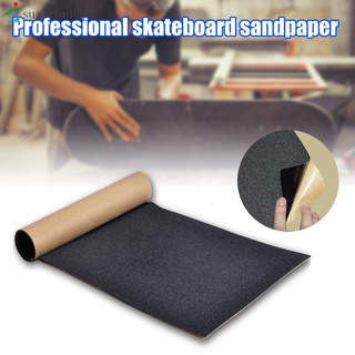 hoja de cinta de agarre de monopatín negro libre de burbujas impermeable longboard griptape papel de lija para rollerboard
