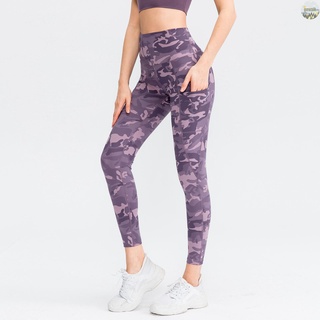Pantalones deportivos gowalk para mujer/Yoga/leggins De camuflaje estampados De Cintura Alta para correr gimnasio/pantalones deportivos