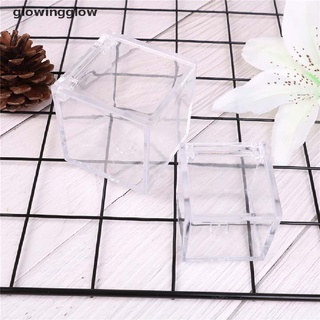glwg rellenable transparente cubo acrílico boda fiesta caramelo caja adorno adorno decoración regalo resplandor (8)