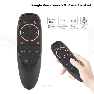 G10 G10S Control remoto inteligente 2.4G RF Air Mouse con voz + giroscopio para Android TV Box T95 H96 HK1, etc.